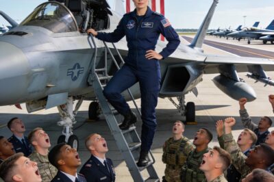 His voice cut through the hangar, and every head turned. “You used to fly, right, Lieutenant? Then take the F-35 up and show us what you’ve got.” The crowd snickered. They all thought it was a joke. But the look in his eyes told me it was a threat.