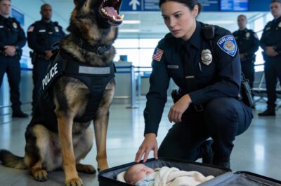 They told me he was just a dog. Old, arthritic, ready for retirement. For 12 years, he’s been my partner, my shadow, the one soul who’s seen me through the darkest days of my life. He’s found bombs, drugs, a hundred different kinds of danger, and never shed a tear. But that morning, when he stopped in front of that beat-up suitcase, he didn’t just alert. He didn’t just bark. He began to cry. Actual tears, streaming down his gray muzzle. And in that moment, I knew this wasn’t about what was in the bag. It was about who.