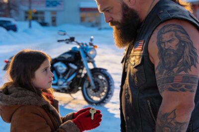 My fingers weren’t just numb from the cold; they were numb from what I was about to do. I held up my dad’s motorcycle key, my voice a whisper, “I need to sell this. My mother’s dying.”
