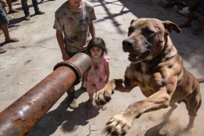 I felt his teeth hit bone, but I couldn’t let go.