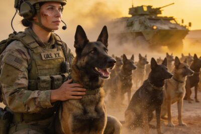 For five years, this bar has been my hiding place. A place where I’m just Clare, the quiet waitress. Most nights, it works. But tonight, a table of six soldiers decided to make me their sport, mocking my dog, my job, me. I tried to stay invisible, but then one of them started talking about K-9 training, and my mouth betrayed me with a two-word correction. Suddenly, the whole bar was silent, and he was standing over me, smirking. “Enlighten us,” he said.