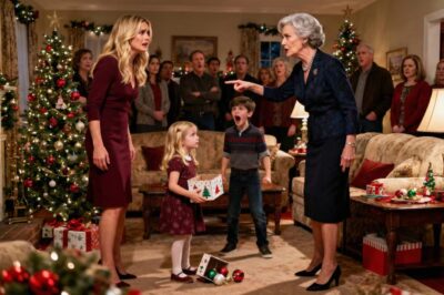 My wealthy mother-in-law in Boston refused my 6-year-old’s gift and told her, “Kids from an aff*ir aren’t family,” but then my 8-year-old son stood up and delivered a line that silenced the whole room