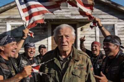 Biker Gang Burns A 72-Year-Old Veteran’s Flag, Laughing In His Face. But, They Didn’t Know One Phone Call Would Summon An Army Of 200 Men To Teach Them The Meaning Of Pain.