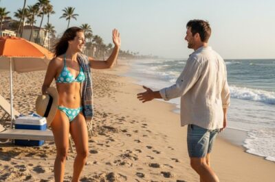 I met my neighbor on the beach. She said, “The eyes are up here.” I replied, “You’re the one wearing that bikini…”