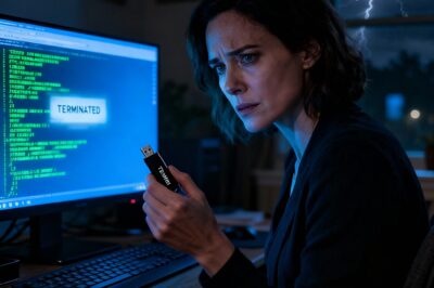 On the all-hands Zoom, Mark didn’t hesitate: “Effective immediately, Julia Edwards is no longer with the company.” Slack erupted—peach emojis, frozen replies, one accidental crying GIF.