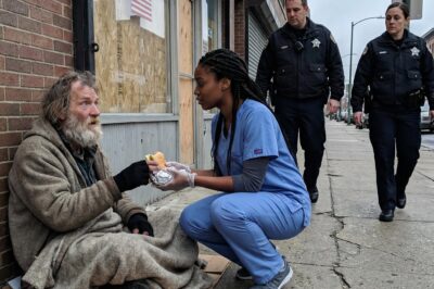 I Shared My Breakfast With A “Crazy” Homeless Man Every Single Morning For Six Months, Even Though I Was Drowning In Debt And Starving Myself. People Laughed At Him And Ignored Me. But Then, Three High-Ranking Military Officers Showed Up At My Crumbled Apartment Door Saluting Me. I Thought I Was Going To Jail, But The Secret This Old Man Was Hiding Was About To Shake The Entire Pentagon To Its Core.