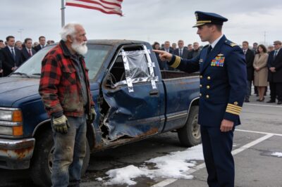 They Laughed At My Battered Truck And Called Me A Disgrace To The Uniform, But They Didn’t Know The Twisted Metal Held The Ghosts Of 14 Men Or That A Navy Admiral Was About To Scream Into That Parking Lot With A Motorcade To Salute The Very Rust They Despised, Teaching Them A Lesson About Honor They Would Never Forget