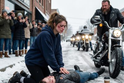 The Girl Who Froze on the Sidewalk While the World Watched: How a 98-lb Homeless Teenager’s Refusal to Let a Stranger Die Sparked the Most Terrifying and Beautiful Retribution in the History of the Ohio Brotherhood, Proving That Sometimes the People We Cross the Street to Avoid Are the Only Ones Who Will Drop to Their Knees to Save Us When Our Own Hearts Stop Beating.