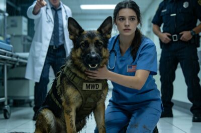 They Fired Me For Saving A Dying Veteran’s K9—Then Watched In Horror As A Convoy Of Black SUVs Swarmed The Emergency Room To Teach Them A Lesson They Would Never Forget. I Was Just A Rookie Nurse Who Broke Protocol To Stop Pain, But I Didn’t Know The “Homeless” Man Holding The Leash Was A Legend… Or That My Compassion Was About To Start A War.