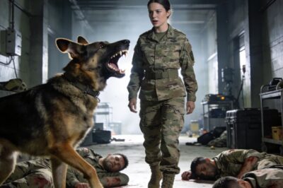 After injuring four handlers and throwing the facility into chaos, the military dog seemed completely uncontrollable. Then a calm female veteran stepped forward and spoke a single command