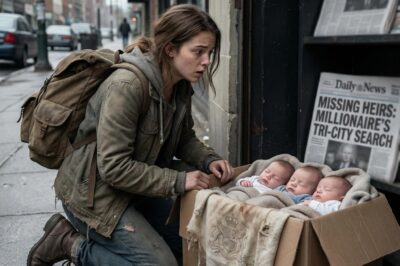 poor girl finds abandoned triplets… Unaware they are the lost children of a millionaire