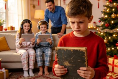 I paid $2,400 for my sister’s kids straight A rewards brand new tablets and headphones. But, on New Year’s morning, my son opened his gift. A used notebook. Dad smirked. Your kid doesn’t get the good stuff. He’s not the one we show off.