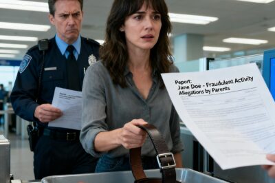 I was at airport security, belt in my hands, boarding pass on the tray. Then an airport officer stepped up: “Ma’am, come with us.” He showed me a report-my name, serious accusations. My greedy parents had filed it, just to make me…