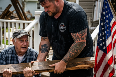 The Town Labeled Me a Monster and Him a Victim, but When I Saw the Old Man Trembling Amidst the Wreckage of His Life While Everyone Else Watched from Behind Curtains, I Killed My Engine and Made a Choice That Would Either Redeem My Soul or Burn This Neighborhood to the Ground—Sometimes the Only Way to Fix What’s Broken is to Let the “Bad Guy” Take Charge.